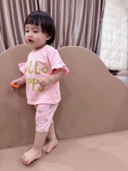 SET 2 BỘ HELLO HAPPY QUẦN NGỐ BÉ GÁI( xả 89k )