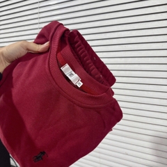 BỘ DÀI NỈ ĐỎ THÊU NGỰA NỮ THU ĐÔNG