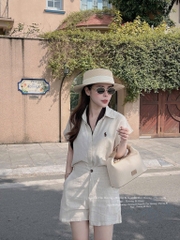 SET CỘC LIEN THÊU NGỰA KÈM KHĂN QUÀNG NỮ