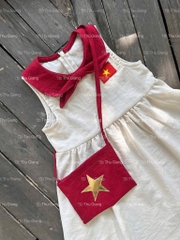 BỘ CONSET CỜ ĐỎ SAO VÀNG BÉ TRAI BÉ GÁI