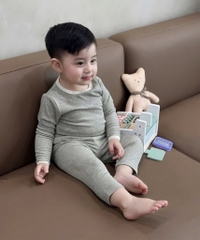 SET 2 BỘ DÀI SMILE TONE PASTEL BÉ TRAI BÉ GÁI SẴN