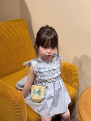 VÁY THÔ BÈO KÈM TÚI CÓI BÉ GÁI SẴN