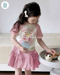 SET BỘ BB3 HỒNG CV NƠ BỒNG BÉ GÁI SẴN