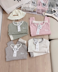 SET 2 BỘ DÀI SMILE TONE PASTEL BÉ TRAI BÉ GÁI SẴN