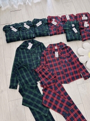 SET KẺ GẤU WHOU VIỀN TÚI NAM NỮ THU ĐÔNG SẴN (SALE 159k)