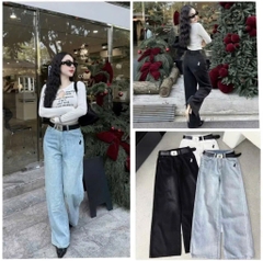 QUẦN JEAN SUÔNG THÊU NGỰA 3 MÀU NỮ SẴN (SALE 97k)