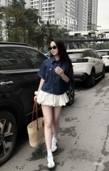 ÁO BÒ DÁNG CROP NỮ SẴN