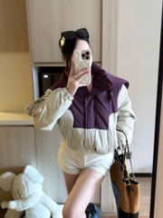 ÁO PHAO QCCC PHỐI MÀU SIÊU XINH NỮ THU ĐÔNG SẴN