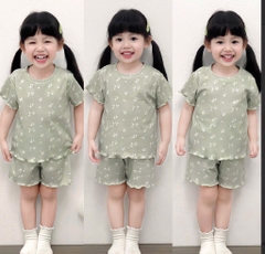 SET 3 BỘ HOA NHÍ HỒNG XANH TRẮNG BÉ GÁI(XẢ 139k)
