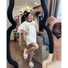 Áo PHÔNG CỔ TRÒN PHỐI VIỀN CHẤT CỰC XỊN NỮ