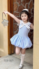 VÁY XANH NƠ TRẮNG BÉ GÁI (TĂNG GIÁ)
