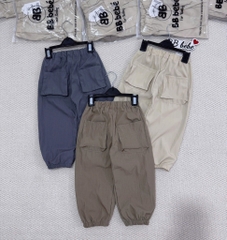 SET 3 QUẦN GIÓ DÀI TONE BE GHI NÂU BÉ TRAI