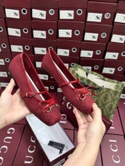 GIÀY DÉP - GIÀY GUCCI ĐỎ BÚP BÊ