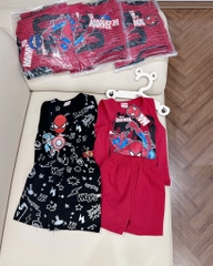 SET 2 BỘ BA LỖ NGƯỜI NHỆN ĐEN ĐỎ BÉ TRAI SẴN (xả 80k)