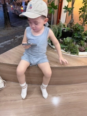SET 4 BỘ BA LỖ TONE NÂU GHI KẺ BÉ TRAI