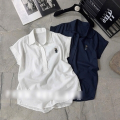 ÁO SƠ MI SN THÊU GẤU WHOA NỮ SẴN(SALE 70k)