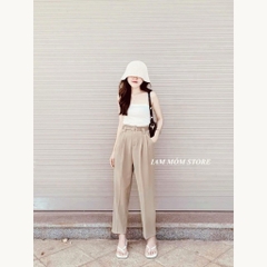 QUẦN BAGGY VẢI ĐỈA TO KÈM ĐAI(xả 50k)