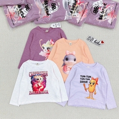 SET 4 ÁO XƯỚC HH CAPUCHINO XAHUR DÀI TAY BÉ GÁI