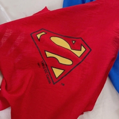 SET BỘ DÀI COTTON SUPER MAN XANH KÈM MẶT NẠ ÁO CHOÀNG BÉ TRAI