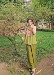 SET SÁT NÁCH HÌNH HOA SEN MIX QUẦN SUÔNG NỮ