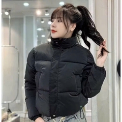 ÁO PHAO NHUNG LÌ CÓ DÂY RÚT GẤU NỮ THU ĐÔNG