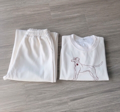 SET NỈ MÀU BE KÈM KHĂN SIÊU XINH NỮ THU ĐÔNG