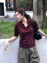 ÁO LEN Z.R ĐỎ ĐÔ CỘC TAY NỮ