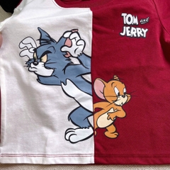 SÉT BỘ COTTON TOM & JERRY TONE TRẮNG ĐỎ CHO BÉ TRAI