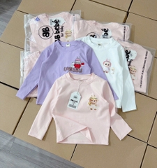 SET 3 ÁO ZIP LABUBU DÀI TAY CHO BÉ SẴN