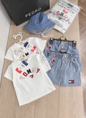 SET VÁY JEAN TÔM MÌ KID + MŨ BÉ GÁI(75k)