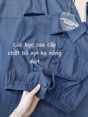 SET VÁY BÒ LỤA CÚC BỌC CÁ VAI CHUN GẤU NỮ SẴN (SALE 99k)