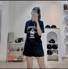 ÁO PHÔNG NỮ CỘC WHOAU ĐEN SẴN (SALE 55k)