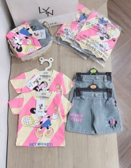 SET CHUỘT MICKEY DISNEY CỰC CHẤT KÈM MŨ BÉ GÁI(XẢ 75k)