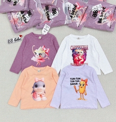 SET 4 ÁO XƯỚC HH CAPUCHINO XAHUR DÀI TAY BÉ GÁI