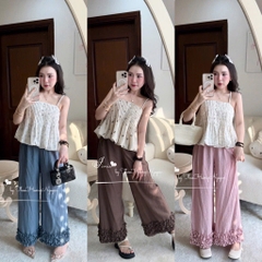 SET BỘ HOA NHÍ 2S QUẦN SUÔNG NỮ