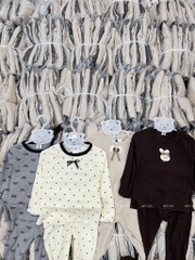 SET 2 BỘ DÀI XÁM KEM - NÂU BE BÉ GÁI