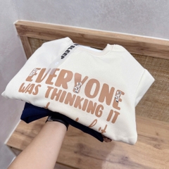 SET NỈ HAI DA EVERYONE PHỐI CHỮ NÂU NỮ THU ĐÔNG SẴN