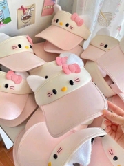 ĐỒ GIA DỤNG - MŨ HELLO KITTY HỒNG BÉ GÁI