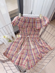 VÁY JUM KẺ BÈO NGỰC CHUN EO(xả 59k)