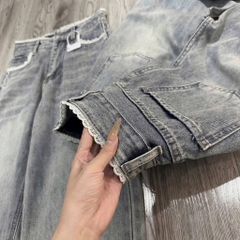 QUẦN JEAN NỮ SUÔNG VIỀN REN