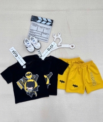 SET BỘ COTTON BATMAN TONE ĐEN VÀNG CHO BÉ TRAI( xả 57k )
