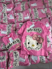 ÁO PHÔNG HỒNG HELLO KITTY RÁCH NỮ SẴN