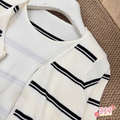 ÁO LEN KẺ THIẾT KẾ 2 LỚP NỮ THU ĐÔNG