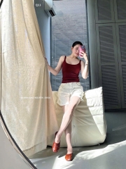QUẦN NGỐ BÒ NỮ LÌ VAI MÀU KEM XỊN XÒO SẴN