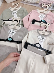 SET 2 BỘ DÀI SMILE TONE PASTEL BÉ TRAI BÉ GÁI SẴN