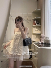 SET ÁO REN 2 DÂY CHÂN VÁY KÈM LÓT NỮ