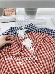 ÁO SƠ MI KẺ BUỘC VẠT NỮ