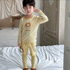 SET 2 BỘ DÀI TONE VÀNG NHẠT XINH IU BÉ GÁI