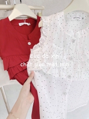 SET ÁO PHỐI BÈO 2 MÀU KÈM QUẦN SHORT TAFFTA NỮ