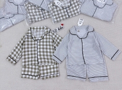 SET 2 BỘ DÀI PIZAMA KẺ BÉ TRAI SẴN